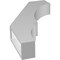 Ekena Millwork 3 1/2-in. W x 16-in. D x 28-in. H Balboa Architectural Grade PVC Knee Brace BRCP035X16X28BOA - alternate 2